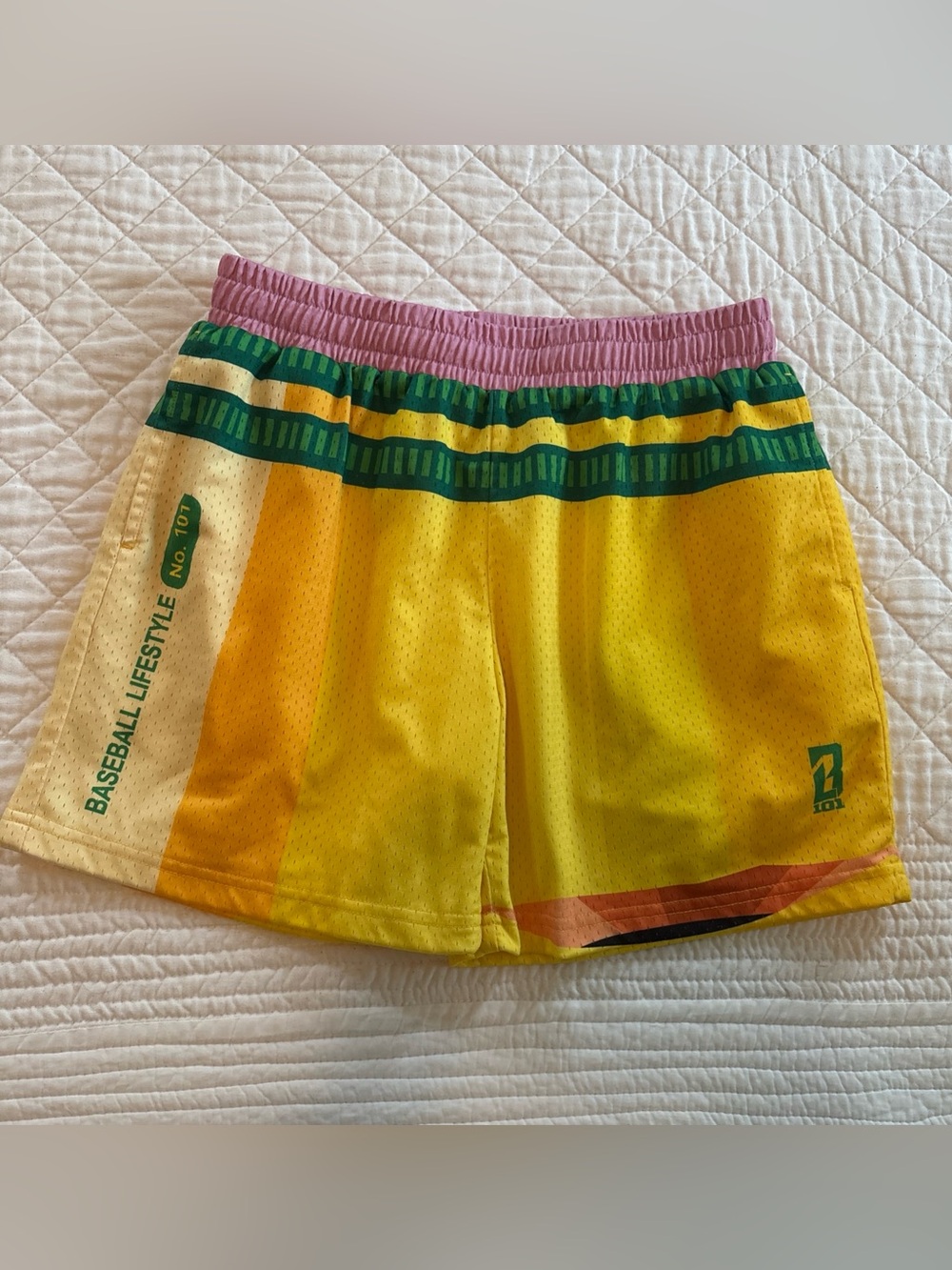Baseball lifestyle 101 youth large pencil shorts